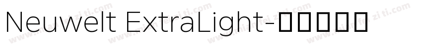Neuwelt ExtraLight字体转换